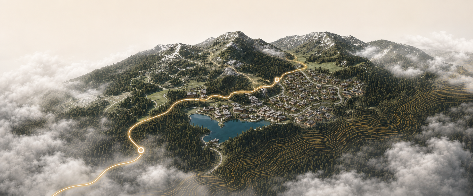 Moonlight Basin masterplan terrain